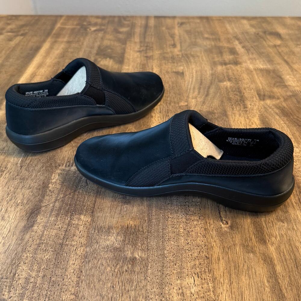 Alegria Duette Shoe Liquid Black Clog Slip-On Slip-Resistant Vegan Women Size 36 - Picture 5 of 11